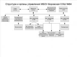Схемы структуры и органов управления